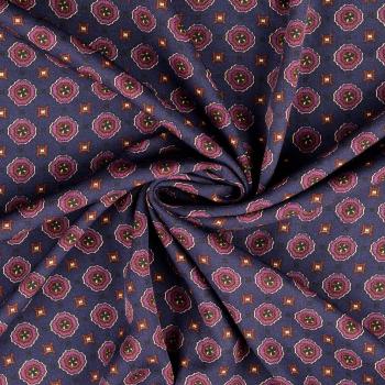 Viskose-Twill mit kleinem Unisex-Muster